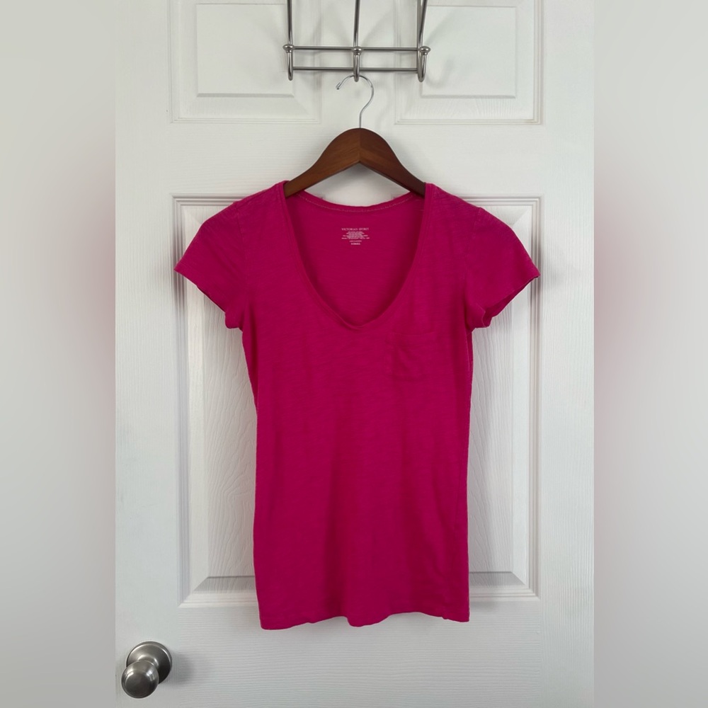 Victoria's Secret Fuchsia Short Sleeve Tee